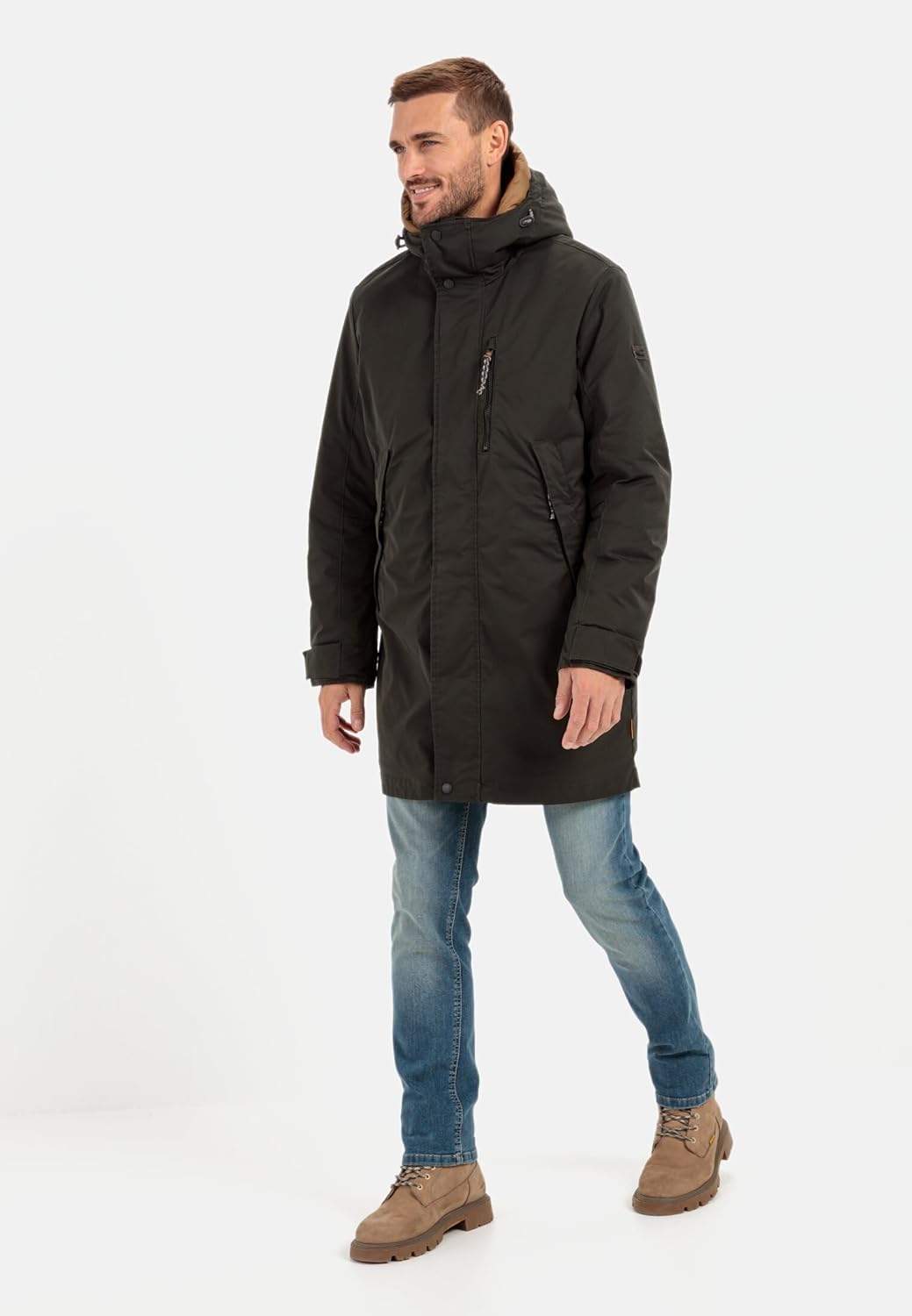 camel active Herren Jacke 48 Dark Khaki, 48 Dark Khaki