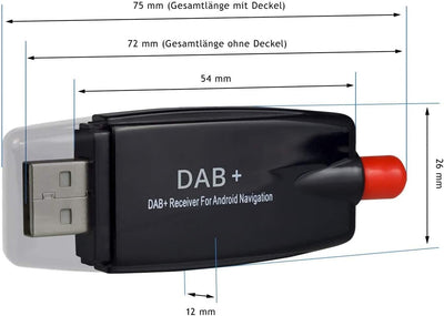 YUNTX Radioempfänger, Car Kit, Digitale Audioübertragung Dab Dab + Box Radioempfängeradapter mit Ant