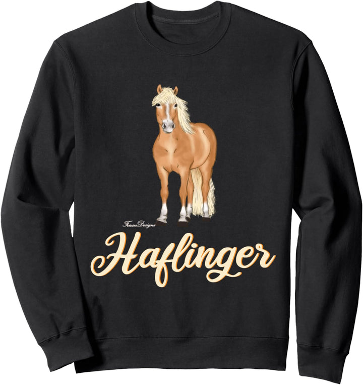 Haflinger Pferd, Pony Reiter Outfit vintage Motiv Haffi Sweatshirt