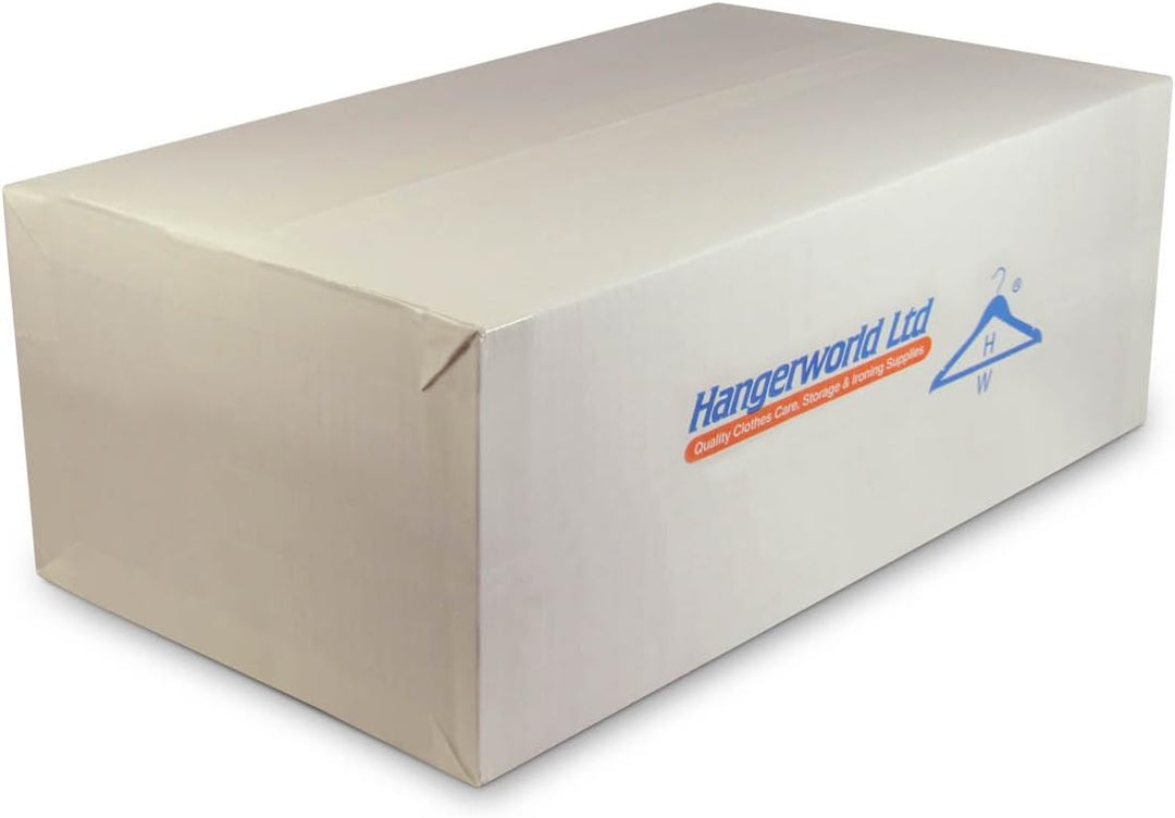 Hangerworld 10 Robuste Sicherheits-Kleiderbügel 43cm Chrom Hotel-Kleiderbügel für schwere Kleidung 4