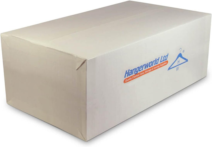 Hangerworld 10 Robuste Sicherheits-Kleiderbügel 43cm Chrom Hotel-Kleiderbügel für schwere Kleidung 4