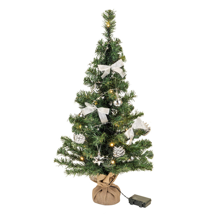 Bambelaa! Weihnachtsbaum Künstlich Mit Beleuchtung Geschmückt Tannenbaum Dekoriert Christbaum Beleuc