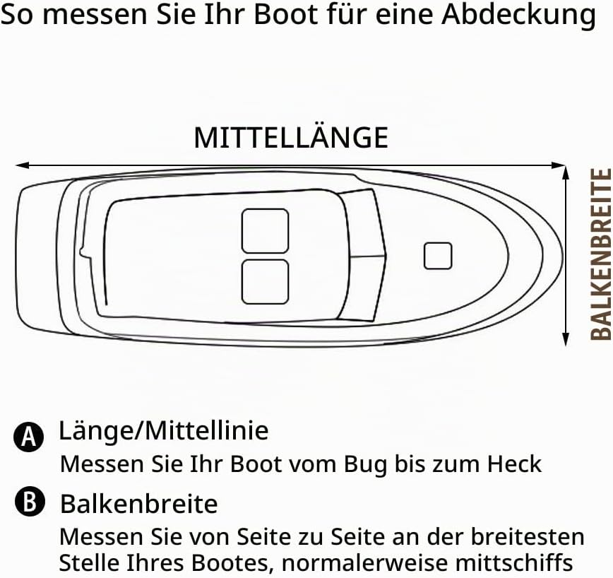 Bootspersenning Bootsabdeckung,210/420D Oxford Gewebe Wasserdicht Staub Schutz Persenning Bootsplane