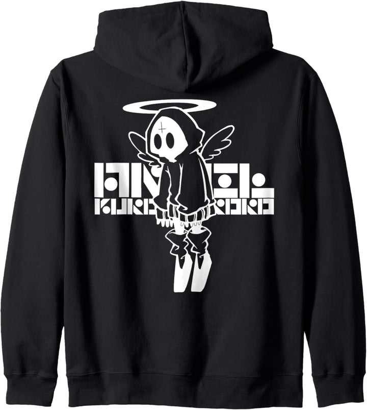 nog-T-0012-Engelsschwarz Kapuzenjacke