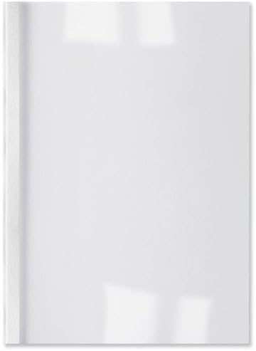 Peach PBT406-07 Thermobindemappe, A4, 100 Blätter, 80 g/m², 80 Stück, weiss 10mm / 100 Blatt weiss 8