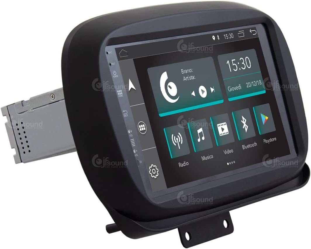 Personalisiertes Autoradio fürFiat 500X Android GPS Bluetooth WiFi USB DAB+ Touchscreen 9" 4core Car