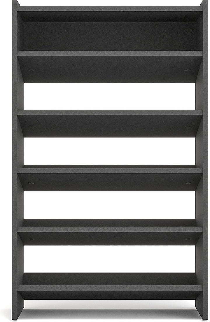 KOMTO Schuhregal Schmal - Schuhablage Flur mit 5 Ebenen Offener Schuhschrank Schuh Organizer Platzsp