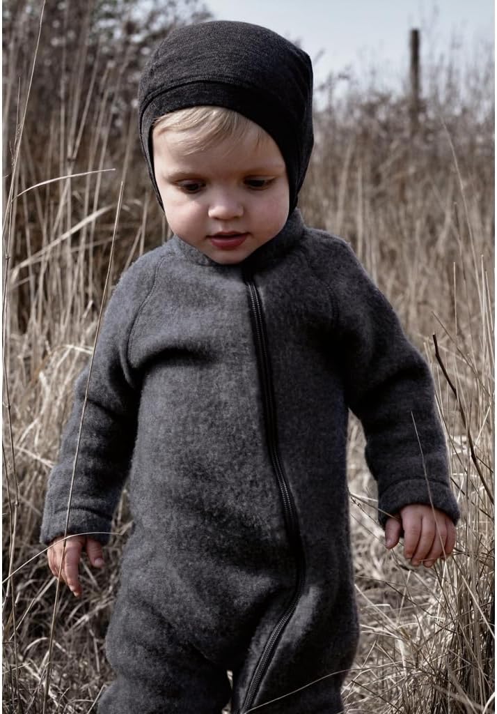 Mikk-line WALKOVERALL | Wollwalk Overall Baby | Baby Schlafanzug Aus Wolle Für Baby Und Kleinkind |