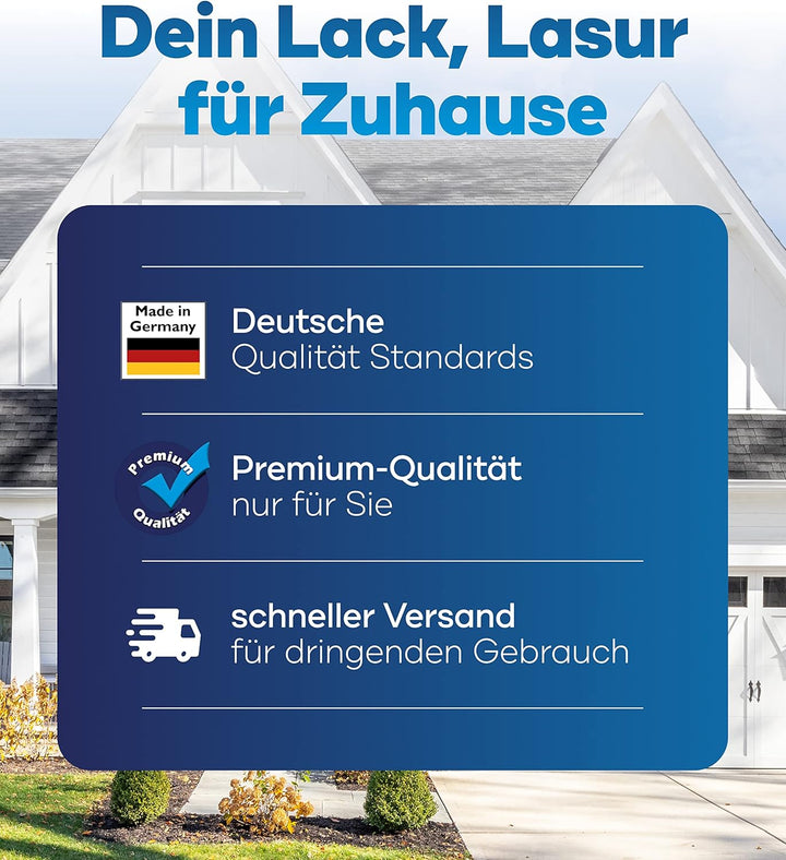 Plid® Fassadenfarbe Anthrazitgrau matt - hochwertige Farbe für Beton, Mauerwerk, Kellerwand, Fassade