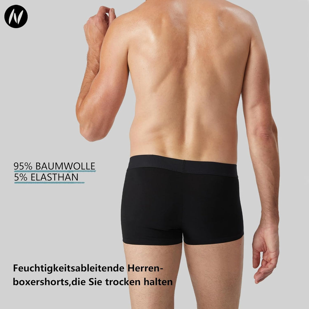 Natural Feelings 2-10er Herren Unterhosen Männer Baumwolle Boxershorts Herren Pack Unterwäsche Men L