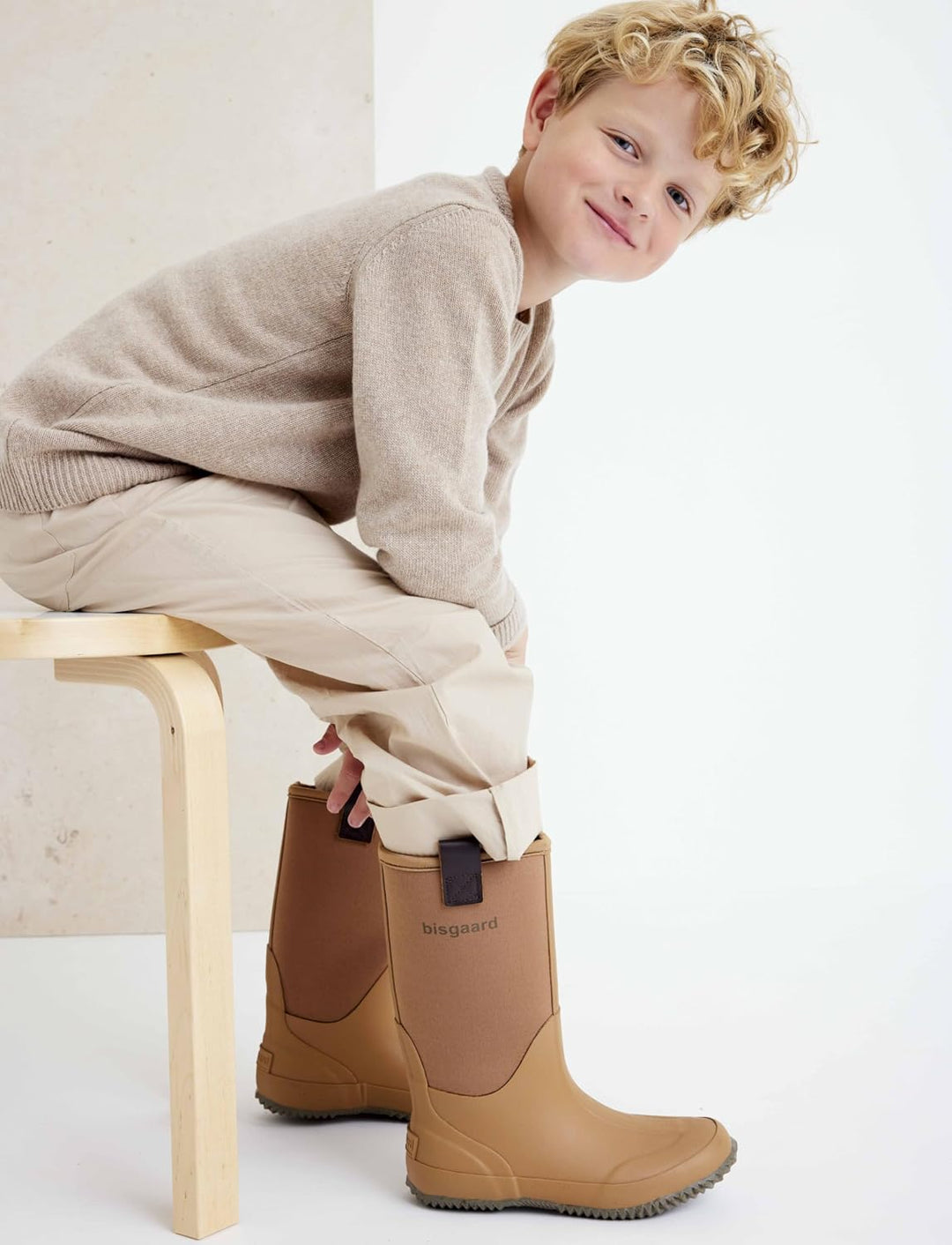 Bisgaard Unisex Kinder Neo Thermo Rain Boot, Camel