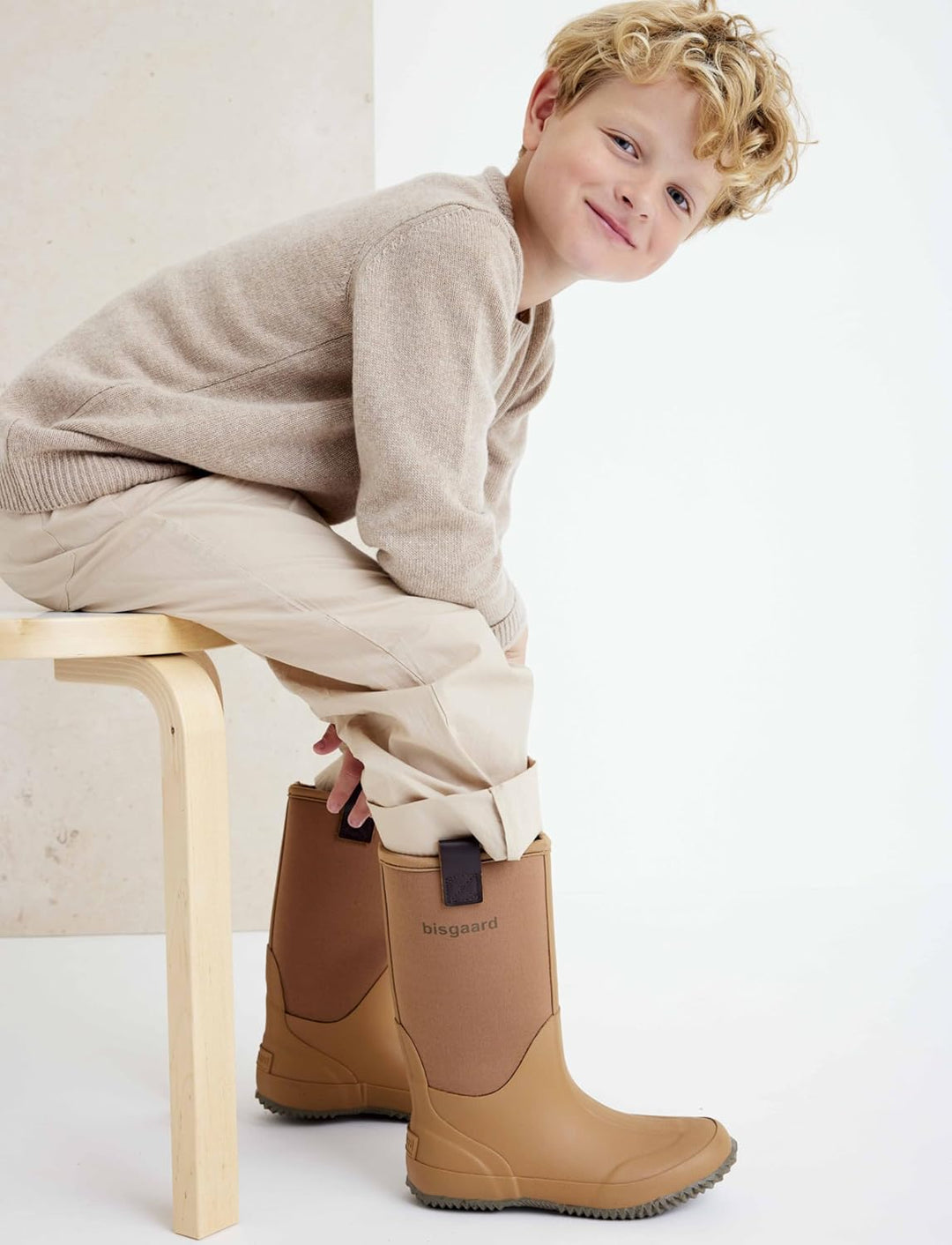 Bisgaard Unisex Kinder Neo Thermo Rain Boot, Camel