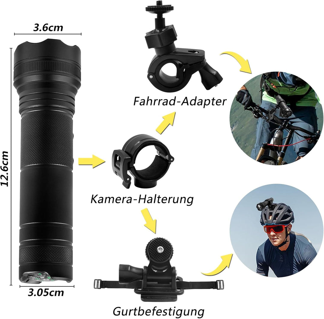 LXMIMI Sportkamera HD 1080P Mini DV Kamera, 120° Motorrad Sport Kamera, Helm Action Kamera, Fahrrad