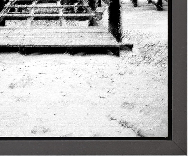 rahmengalerie24 Schattenfugenrahmen 20x60 cm schwarz matt für Leinwand Bilderrahmen Keilrahmen für L