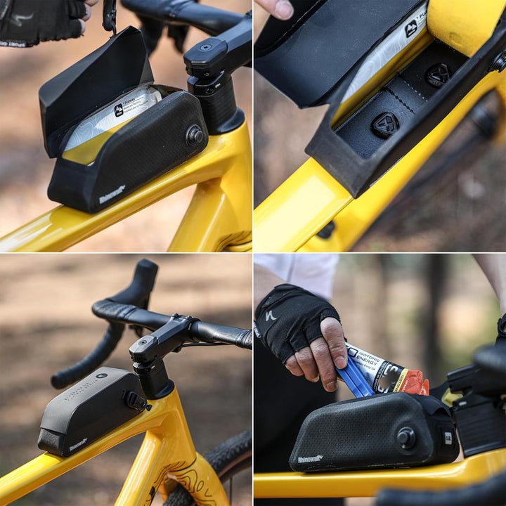 Rhinowalk Fahrrad Oberrohrtasche – wasserdichte Rahmentasche mit Magnetverschluss für Rennrad Mounta
