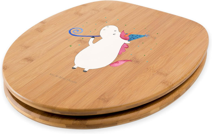 Mr. &amp; Mrs. Panda Motiv WC Sitz Einhorn Party - Geschenk, Konfetti, Einhorn Deko, Toilette, Klobrille