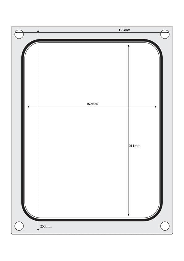 HENDI Schalensiegler, kompakt, mit Aluminiummatrize, zum Verschliessen von Lebensmittelverpackungen,