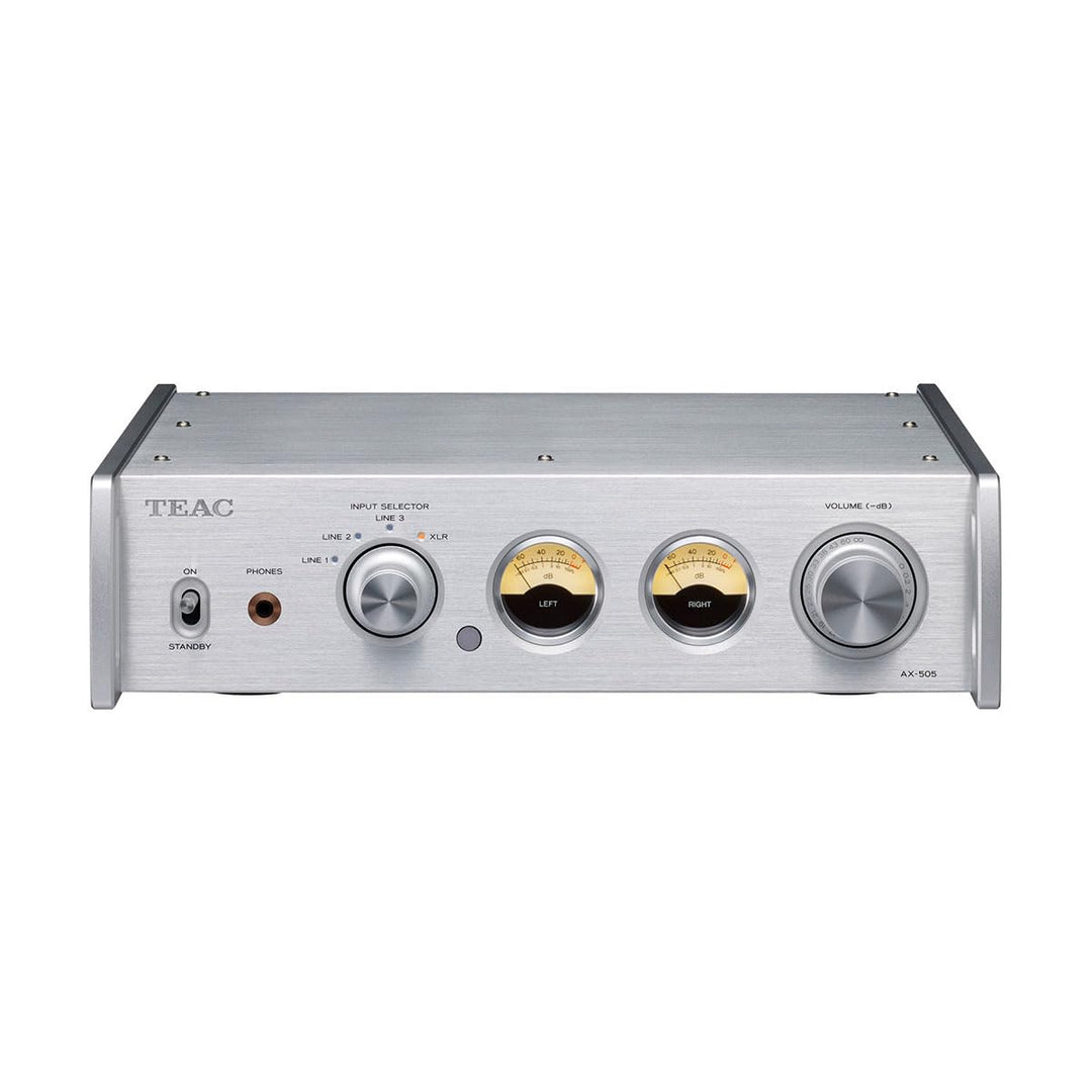 Teac AX-505-S Stereo Vollverstärker (115 Watt je Kanal, Stromsparfunktion, Kopfhörerverstärkerschalt