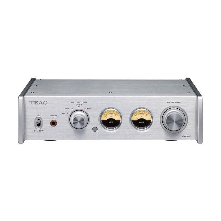Teac AX-505-S Stereo Vollverstärker (115 Watt je Kanal, Stromsparfunktion, Kopfhörerverstärkerschalt