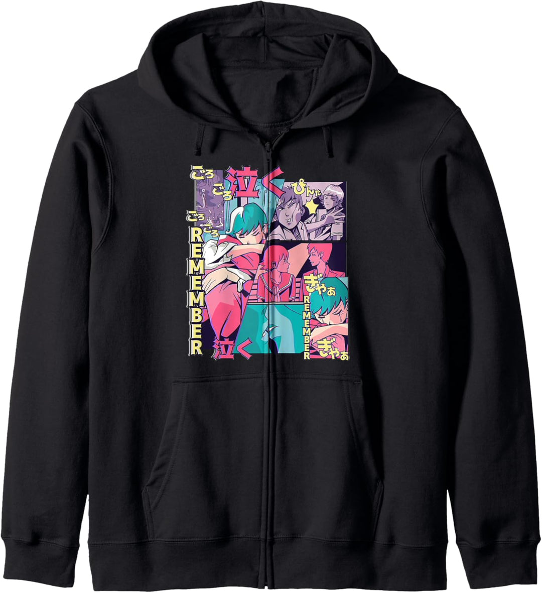 Remember Anime Cartoon Comic Manga Japanese Illustration Kapuzenjacke