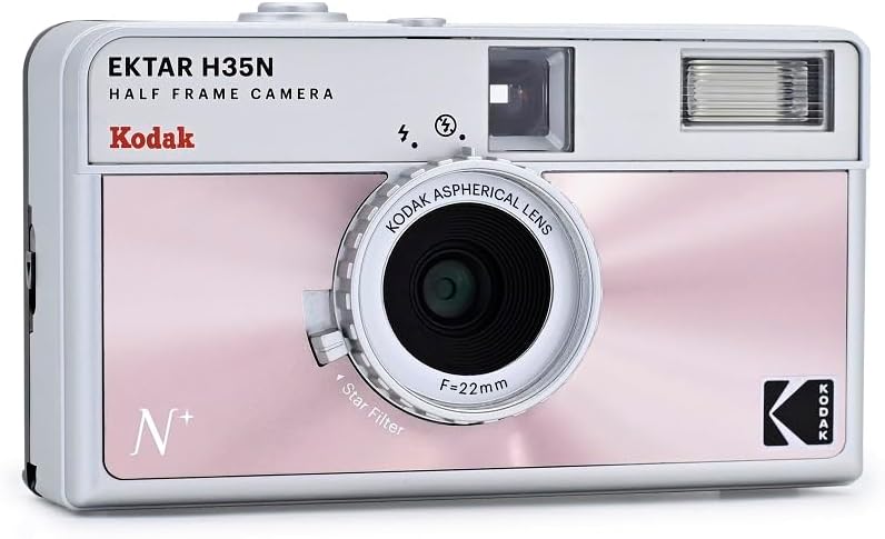Kodak Ektar H35N Halbrahmen-Filmkamera, 35 mm, wiederverwendbar, fokusfrei, Glühbirnenfunktion, Ster