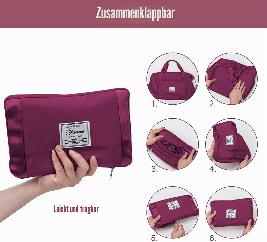 YAMEE Reisetasche Faltbare mit grosser Kapazität, Tragbar Reisetaschen, wasserdichte Sporttasche mit