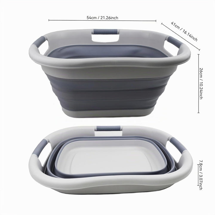 SAMMART Wäschekorb, faltbar, Kunststoff, 30 l, faltbar, Pop-Up-Aufbewahrungsbehälter/Organizer – tra