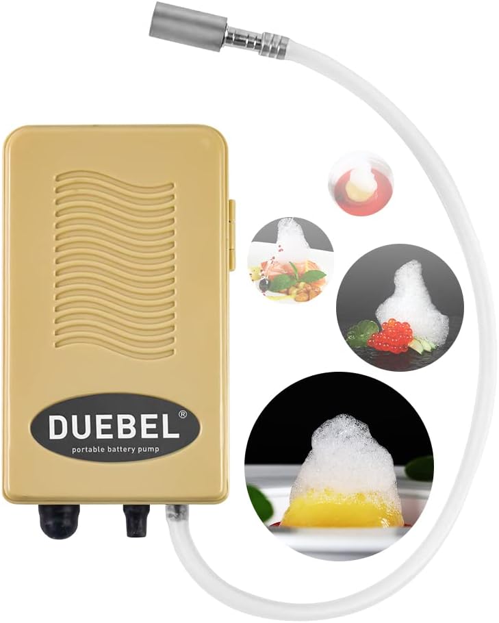 DUEBEL Molekulare Gastronomie Schaumgenerator, tragbares Schaumerzeugungs-Kit (angetrieben durch Tro