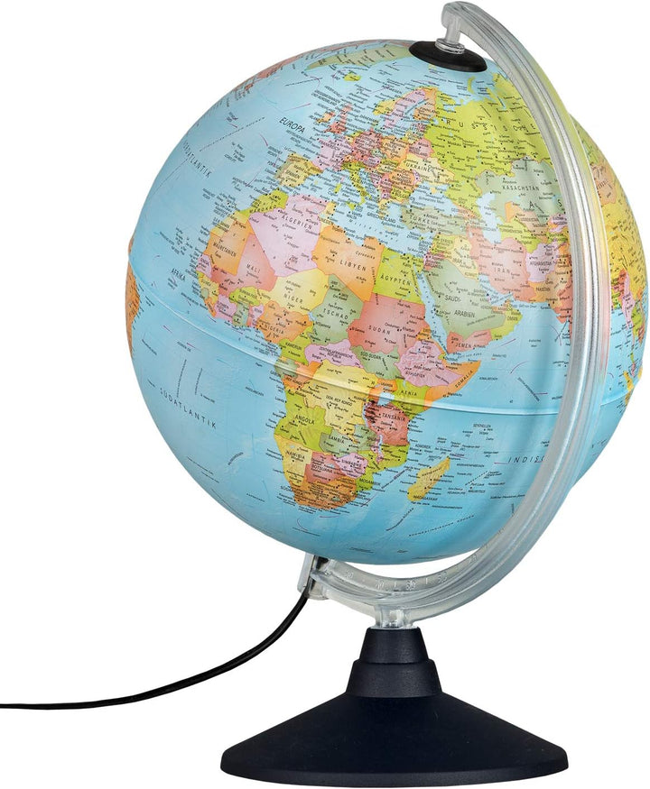 Idena 10411 - Globus mit politischem Kartenbild bei ausgeschalteter Beleuchtung und Sternbildern bei