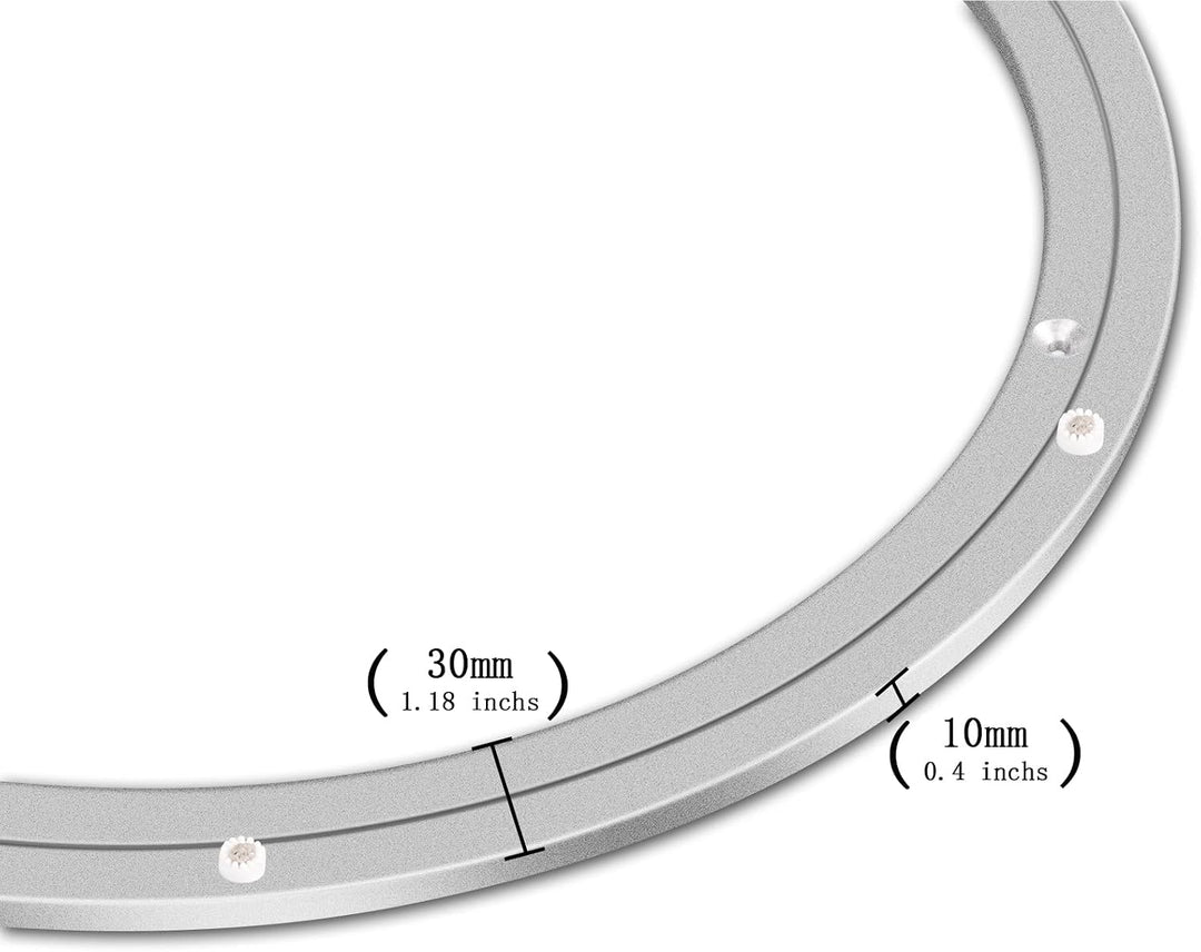 45,7 cm Lazy Susan Aluminiumlager Metall rotierende Plattenspieler Lager Drehplatte Hardware für Ess