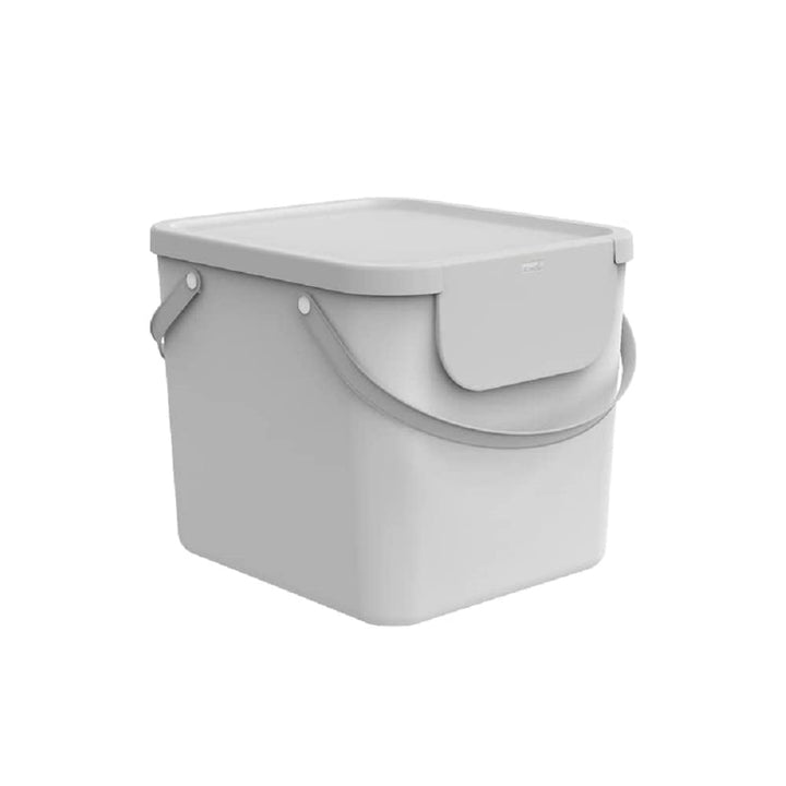 Rotho Albula Wäschesammler 40l, Kunststoff, Weiss, Nicht zutreffend, Weiss