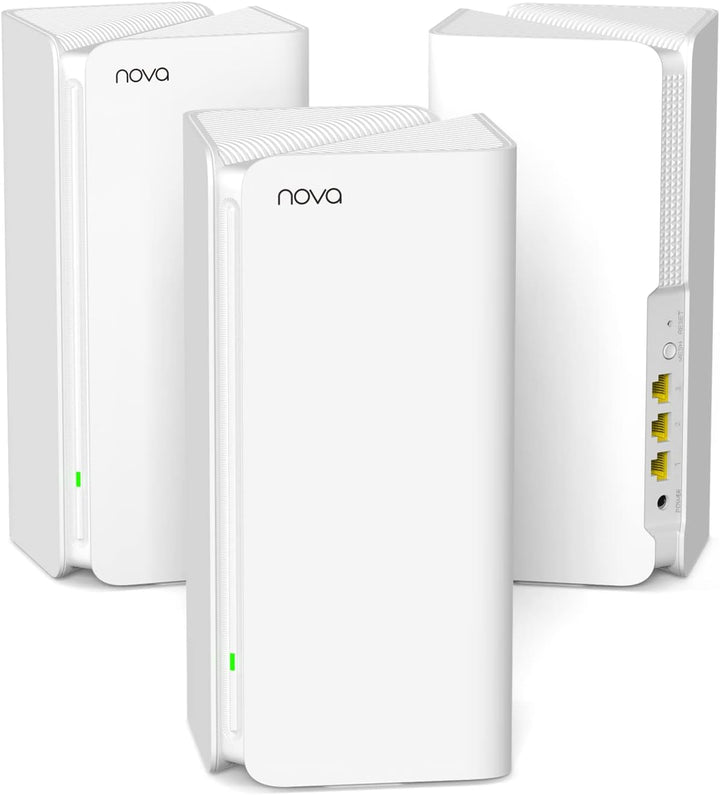 Tenda Nova MX15-Pro Mesh WLAN WiFi 6 System-AX5400 Dualband WLAN Mesh WiFi 6 System, Reichweite bis