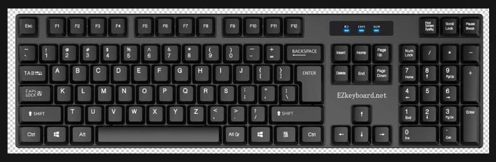 shmagegi inc. Alphabetical Order English Keyboard schwarz 1