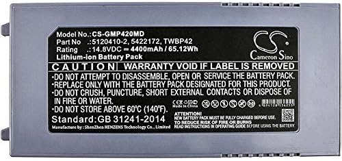 CS-GMP420MD Akku 4400mAh Kompatibel mit [GE] Echographe Logic-E, Echographe Logiq I, Vivid E, Logiq