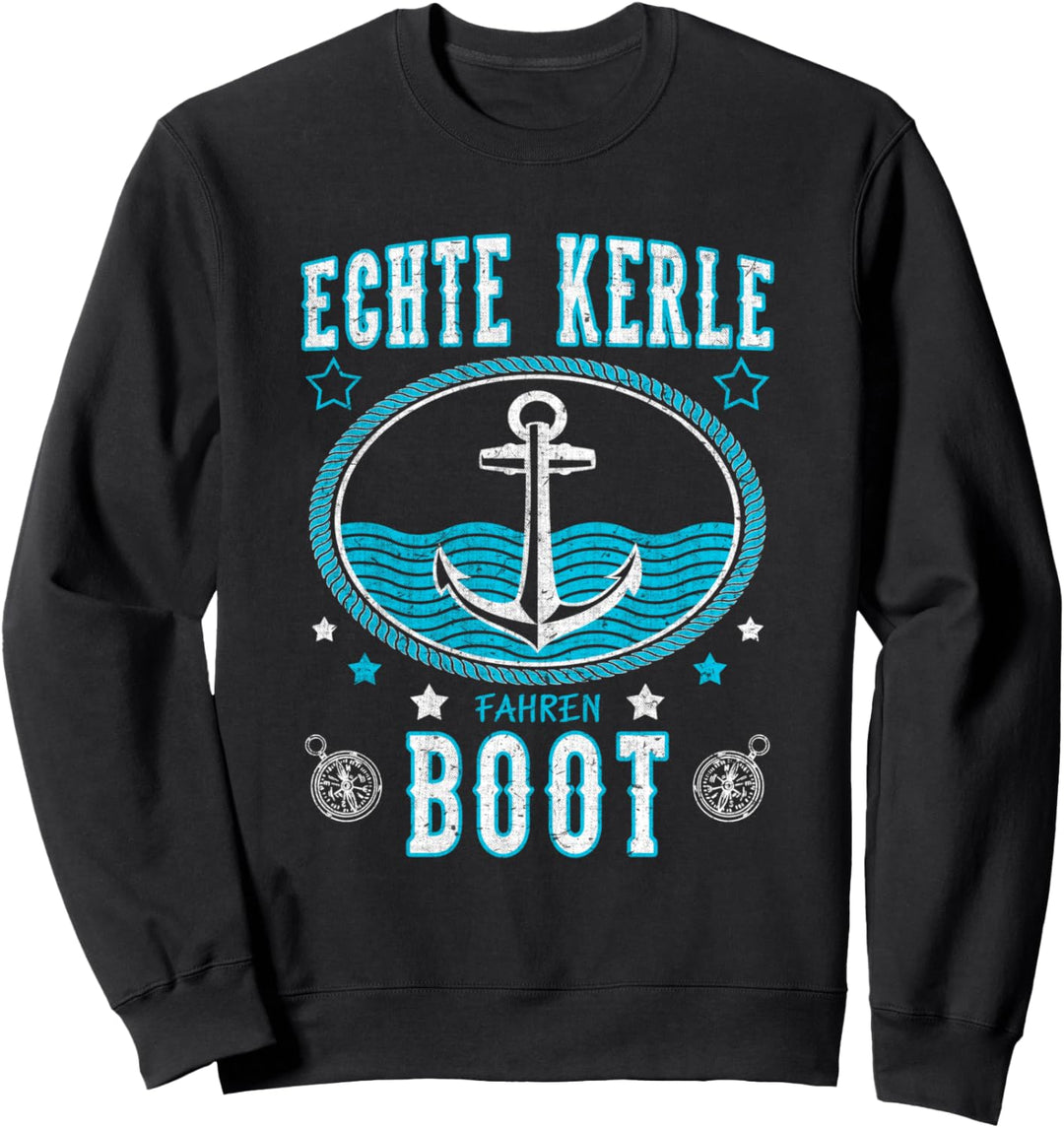 Kapitän Boot Motorboot Schiff Bootfahren Segeln Spruch Sweatshirt