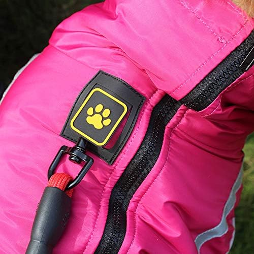 Idepet Wasserdichter Hundemantel Winter Warme Jacke, Winddichte Haustierkleidung Hundejacke Outfit f