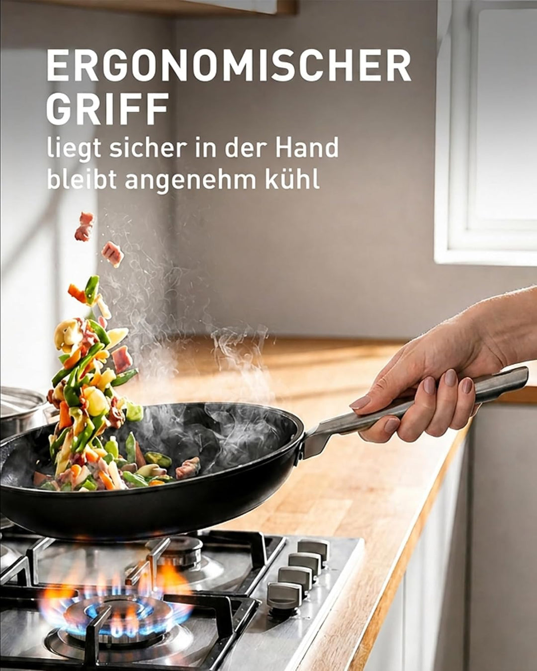 Cosy & Trendy Ecodura Bratpfannenset 24 + 28 cm – Pfannenset mit PFAS-freier & Greblon-Keramikbeschi
