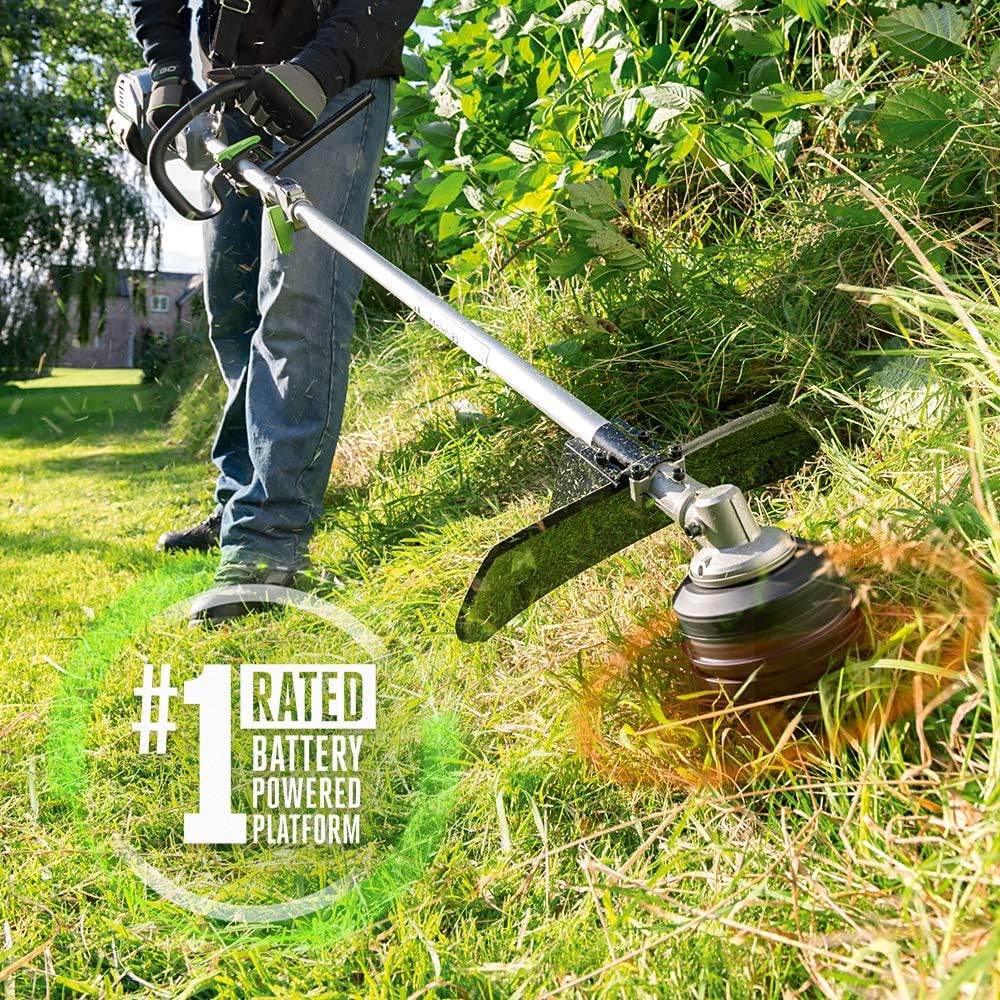EGO POWER+ Rasentrimmer-Aufsatz, batteriebetrieben, 38,1 cm Trimmer-Aufsatz mit POWERLOAD, Verwendun