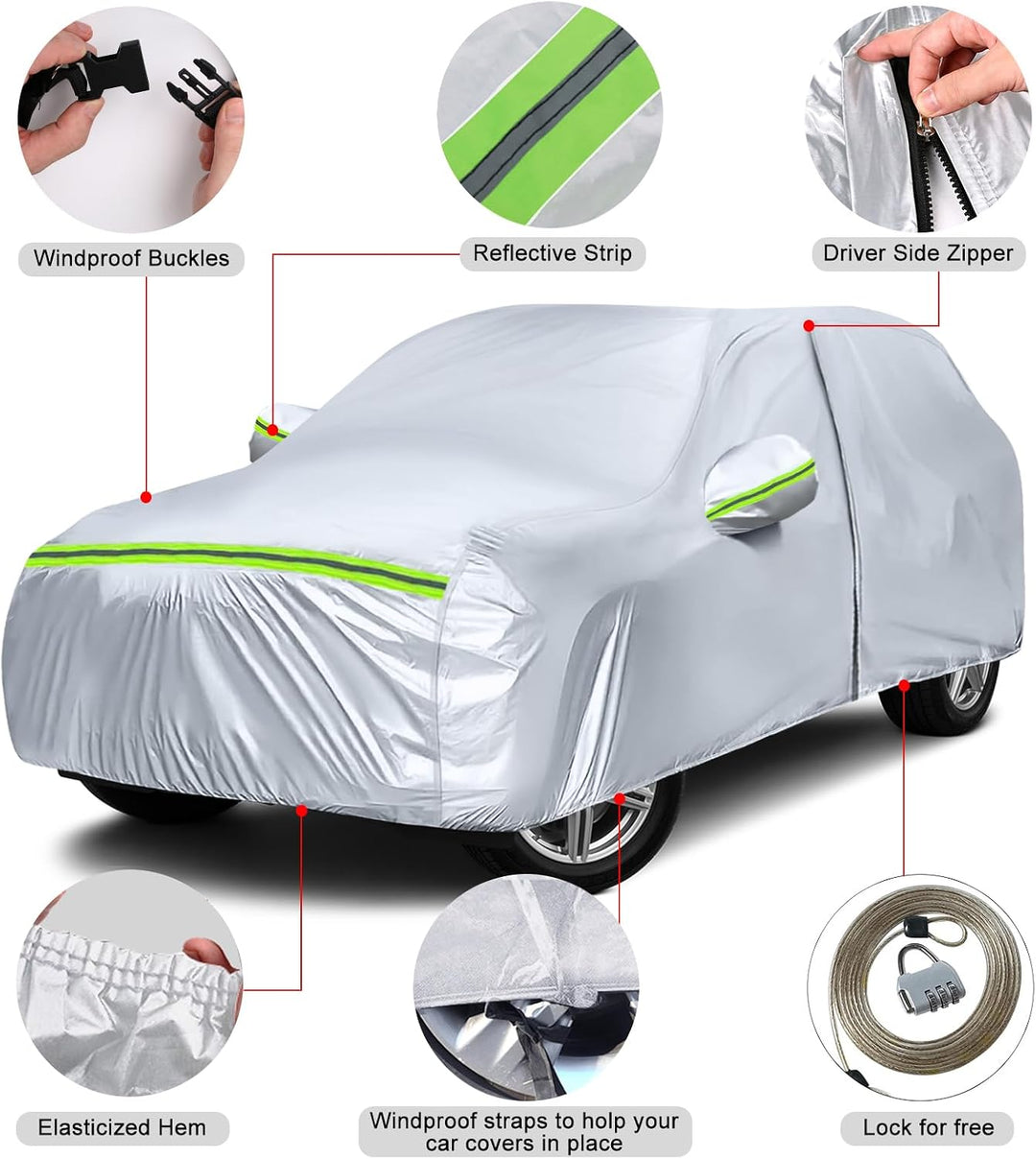 Autoabdeckung Outdoor Wasserdicht Passend für Porsche Macan 2014-2025, Sommer Vollgarage Autoplane A