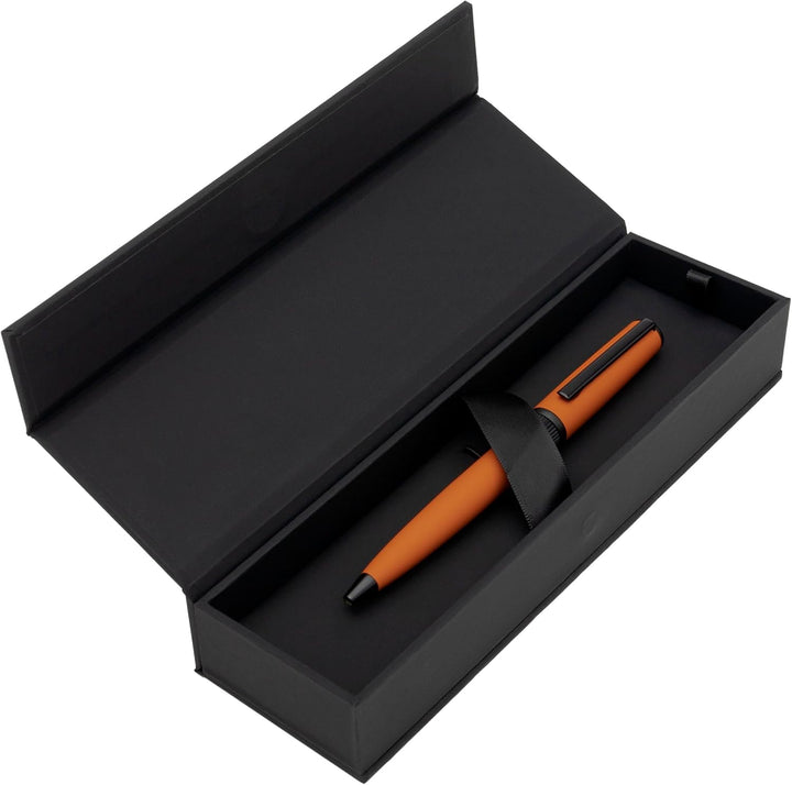 Hugo Boss Kugelschreiber Gear Matrix Orange aus Messing hergestellt, Farbe: Leuchtendes Orange, Abme