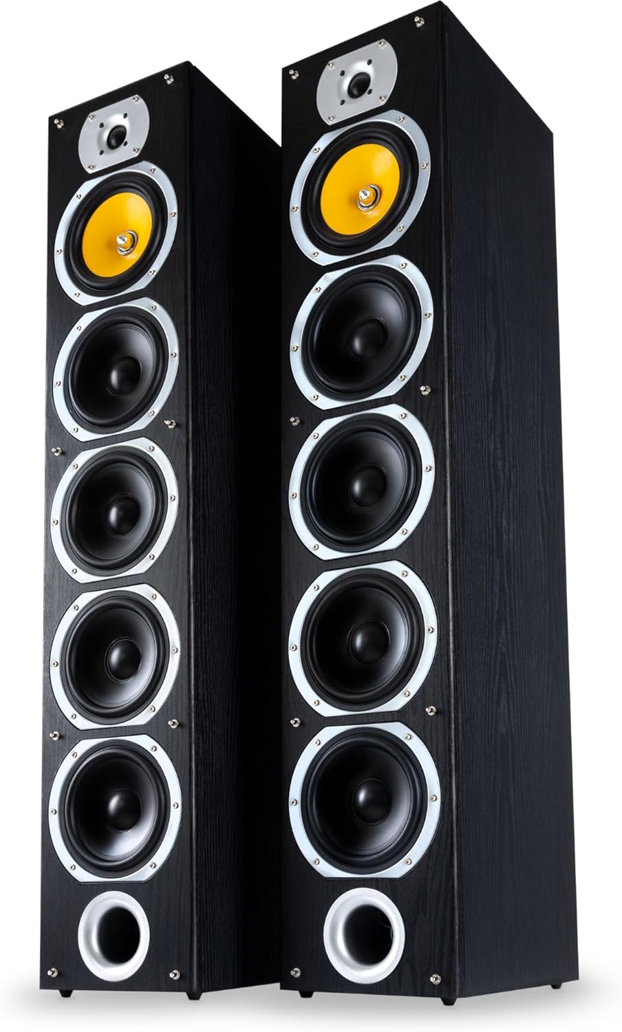 Bennett & Ross Exosphere 4-Wege HiFi Standlautsprecher Paar (200W RMS, 6,5" Subwoofer, 6,5" Tieftöne