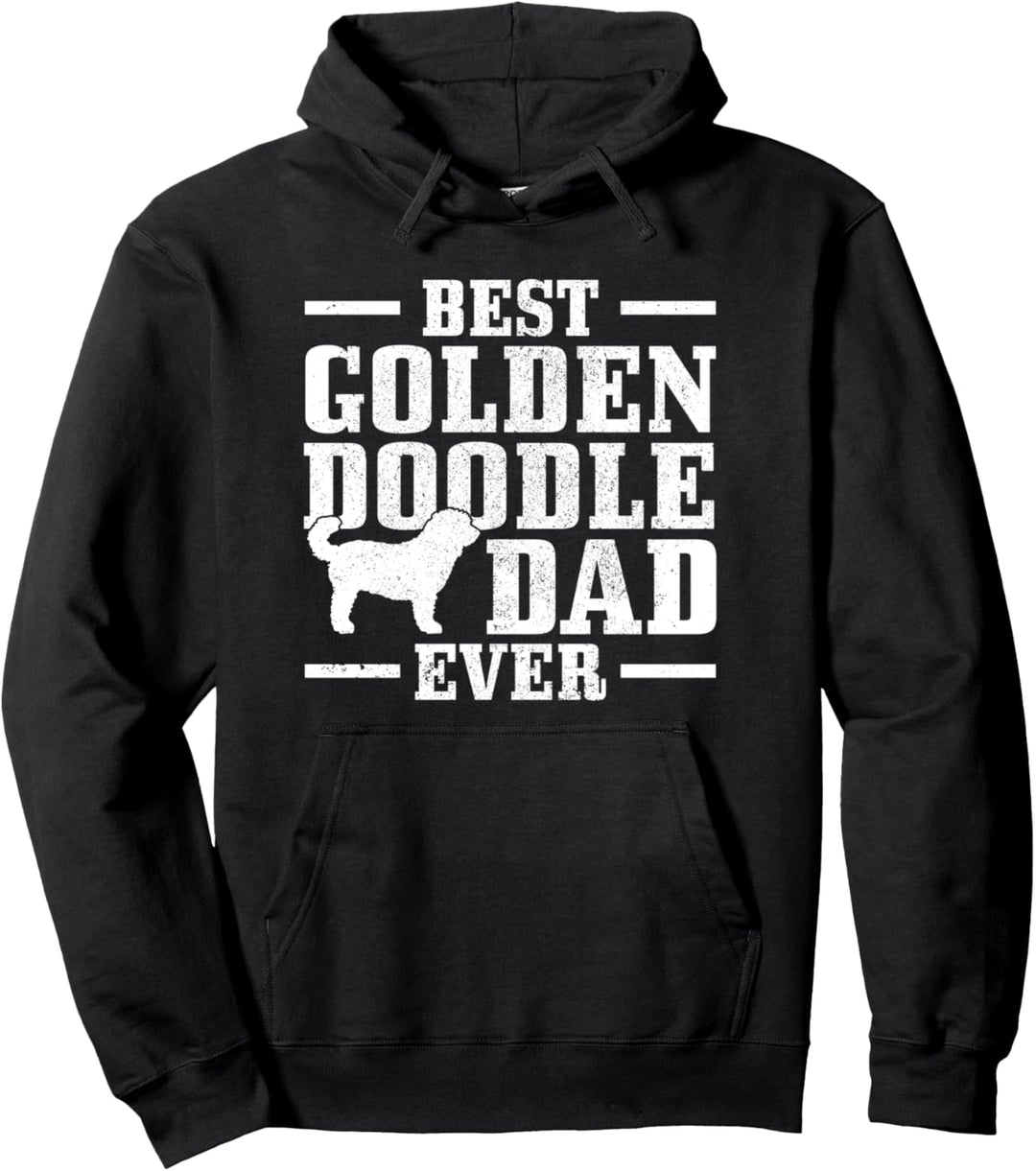 Best Goldendoodle Dad Ever Hund Vintage Golden Doodle Pullover Hoodie