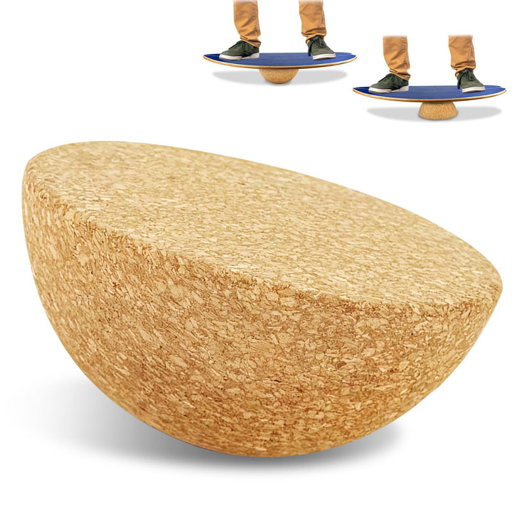 Kork Halbkugel Balance Board Zubehör aus Kork Balance Trainer für Yoga Pilates Koordinationstraining