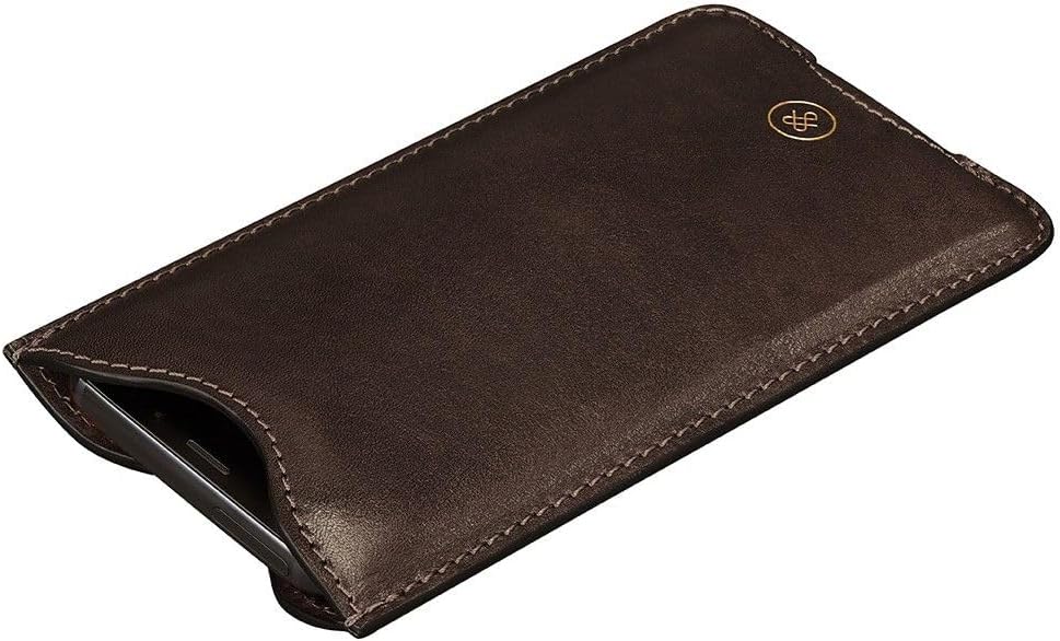 Maxwell Scott The Leoni iPhone 11 Leather Case (Choc) Dark Chocolate Brown, Dark Chocolate Brown