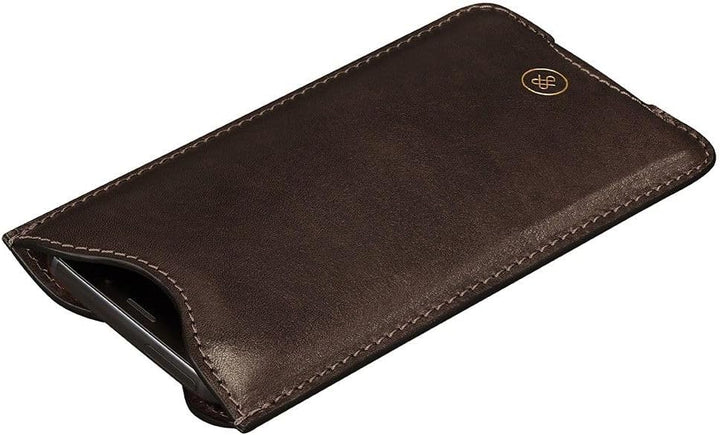 Maxwell Scott The Leoni iPhone 11 Leather Case (Choc) Dark Chocolate Brown, Dark Chocolate Brown