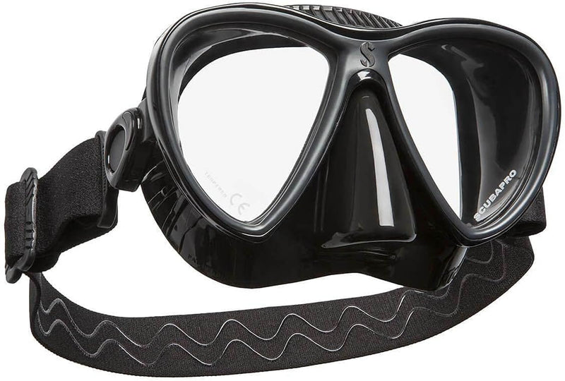 Scubapro Synergy Twin Trufit Scuba Diving Mask schwarz/silber (BLK/SILVER MIRROR), schwarz/silber (B