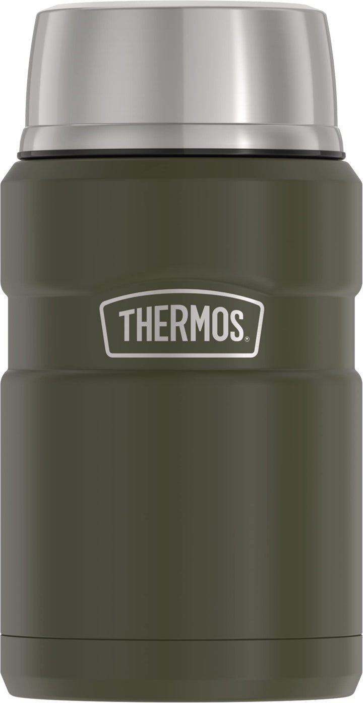 Thermos Vakuumisolierte Lebensmitteldose, Edelstahl, 680 ml, Armeegrün Grün (Army Green), Grün (Army