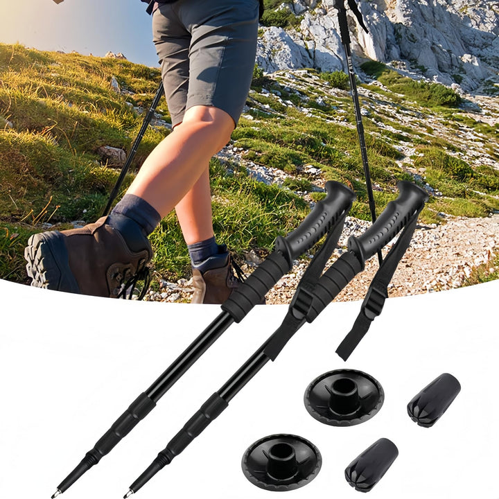 Walking Stöcke,Aluminium Teleskop Wanderstöcke,Trekkingstöcke,Damen und Herren Wanderstöcke zum Wand