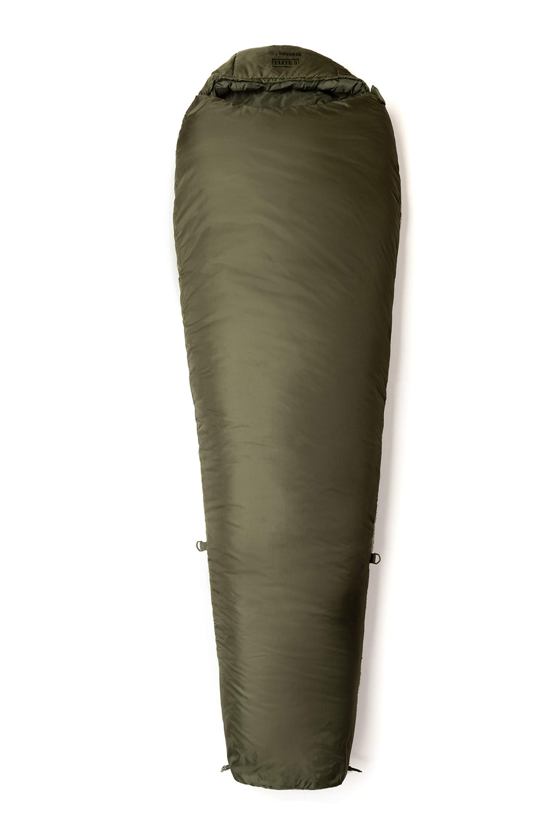 Snugpak Sleeping Bag Softie Elite 3 Schlafsack Oliv, olivgrün, Left Side Zip