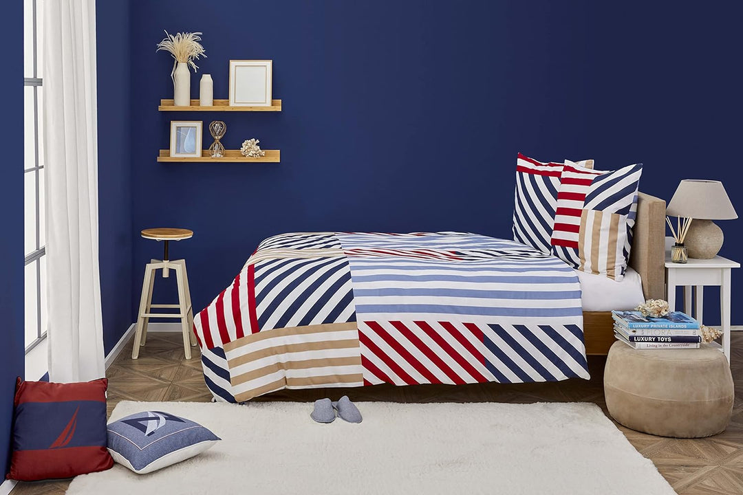 Nautica Home Kai BETTWÄSCHE Set 100% Baumwolle 200X200 + 2X80X80, 200x200